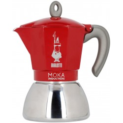 Bialetti Moka Induction 4 cup Red 160ml