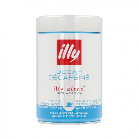 Молотый кофе Illy Espresso Decaffeinato 250g без кофеина