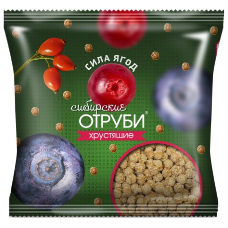 Siberian bran crispy berry force, 100 g