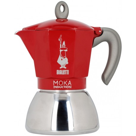 Bialetti Moka Induction 4 cup Red 160ml kafijas aparats