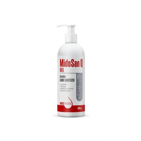 Roku dezinfekcijas gels "MidoSan Q" ar dozatoru, 500ml